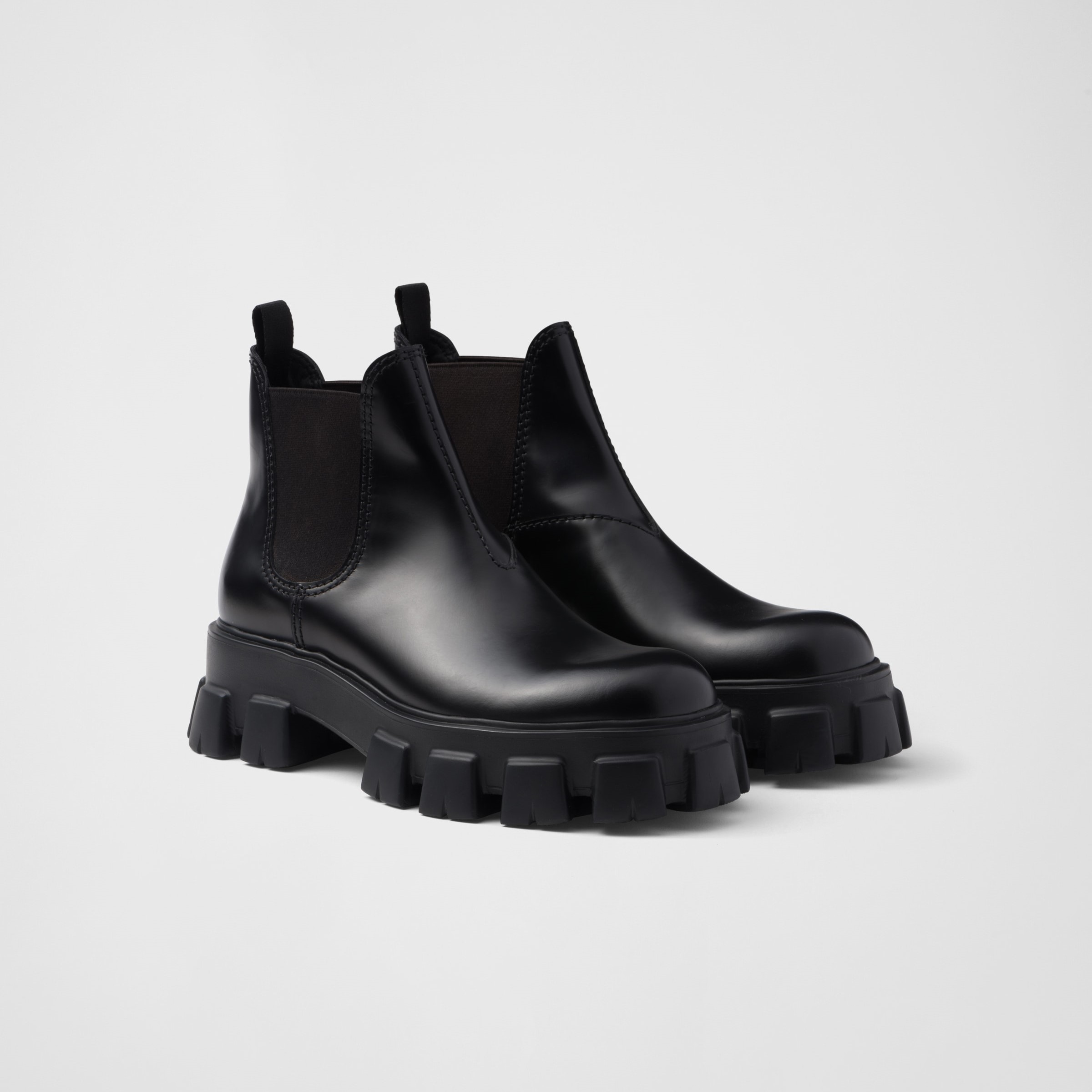 MONOLITH BRUSHED LEATHER CHELSEA BOOTS