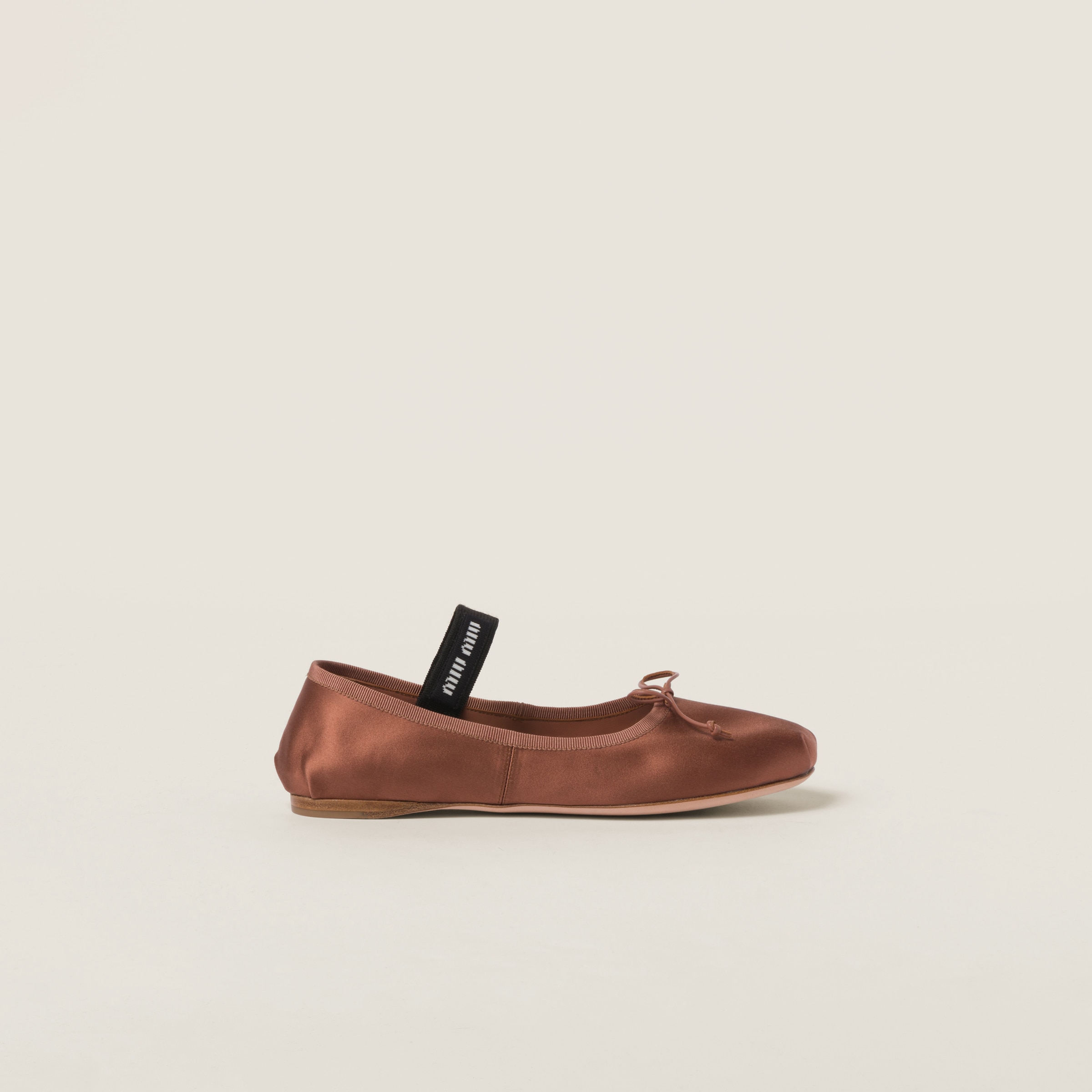 SATIN BALLERINAS, COCOA BROWN