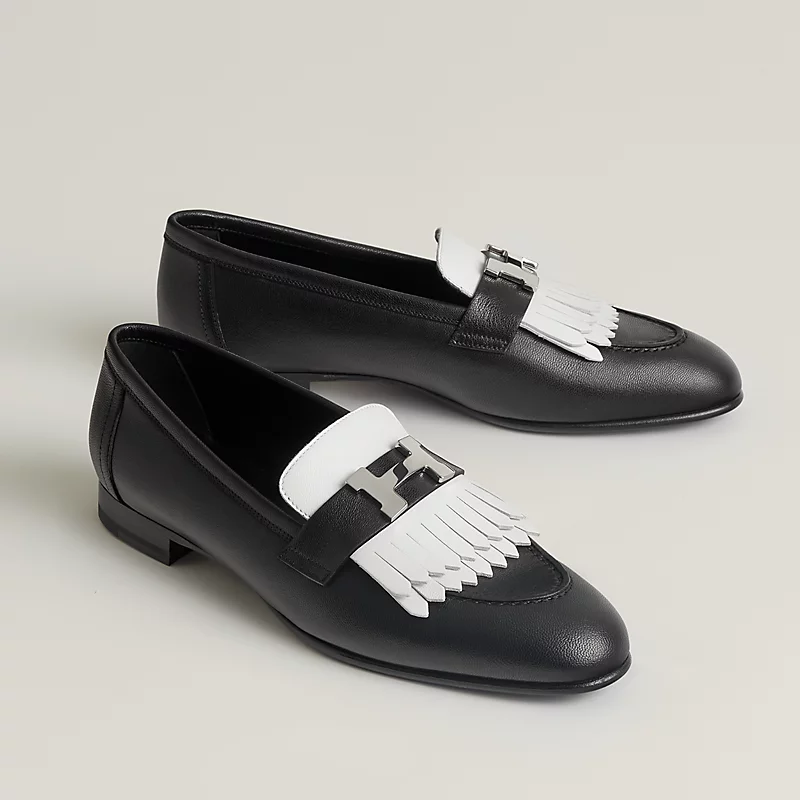 ROYAL LOAFER, NOIR/ BLANC