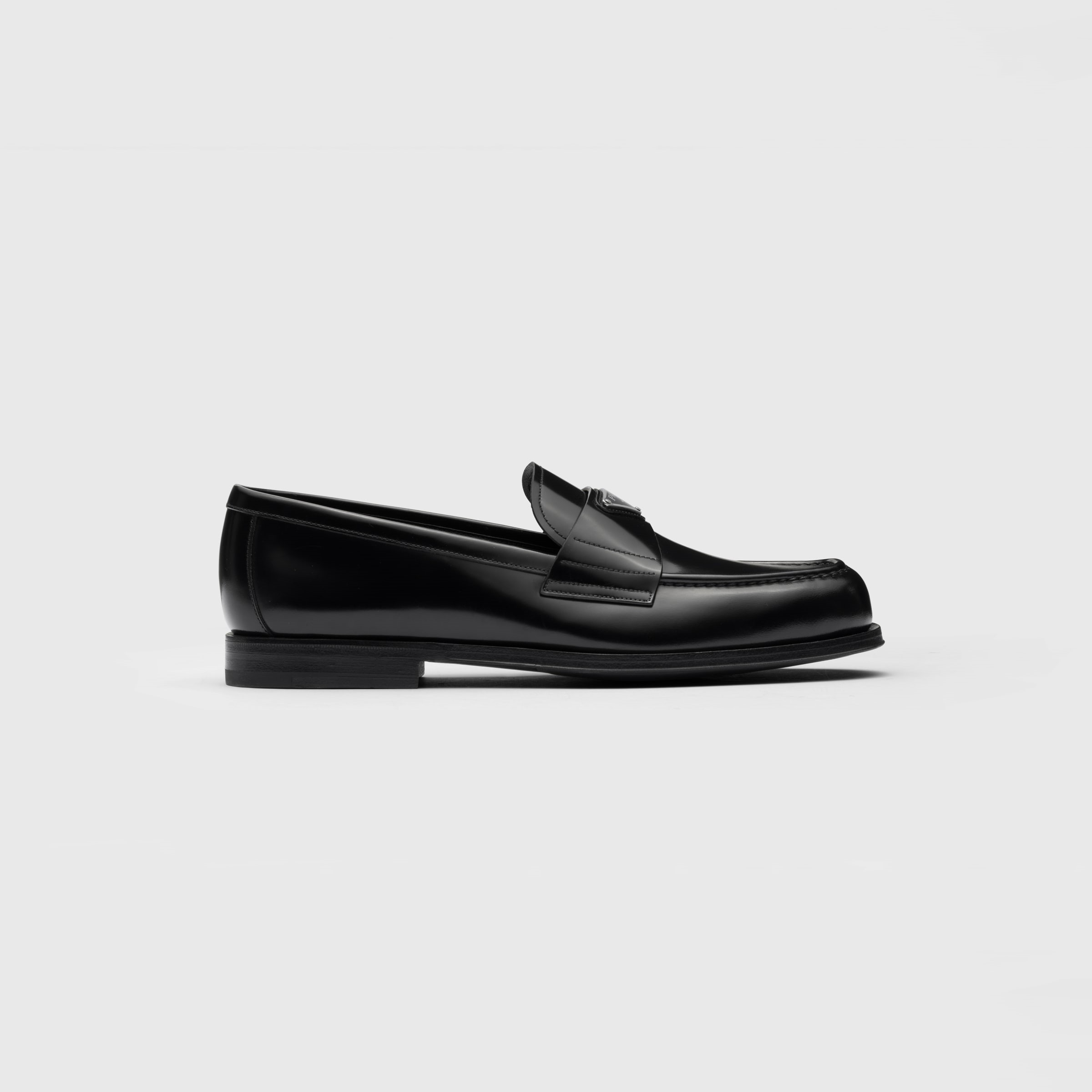 BRUSHED LEATHER LOAFERS