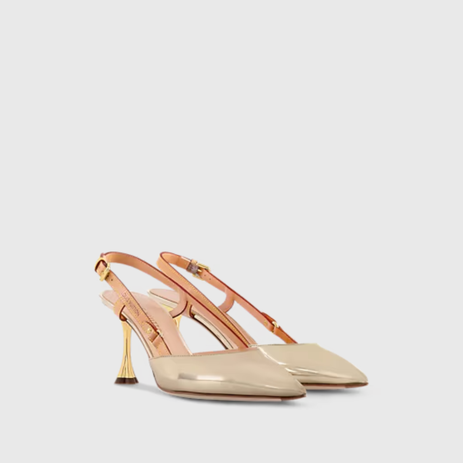 BLOSSOM SLINGBACK PUMP, GOLD