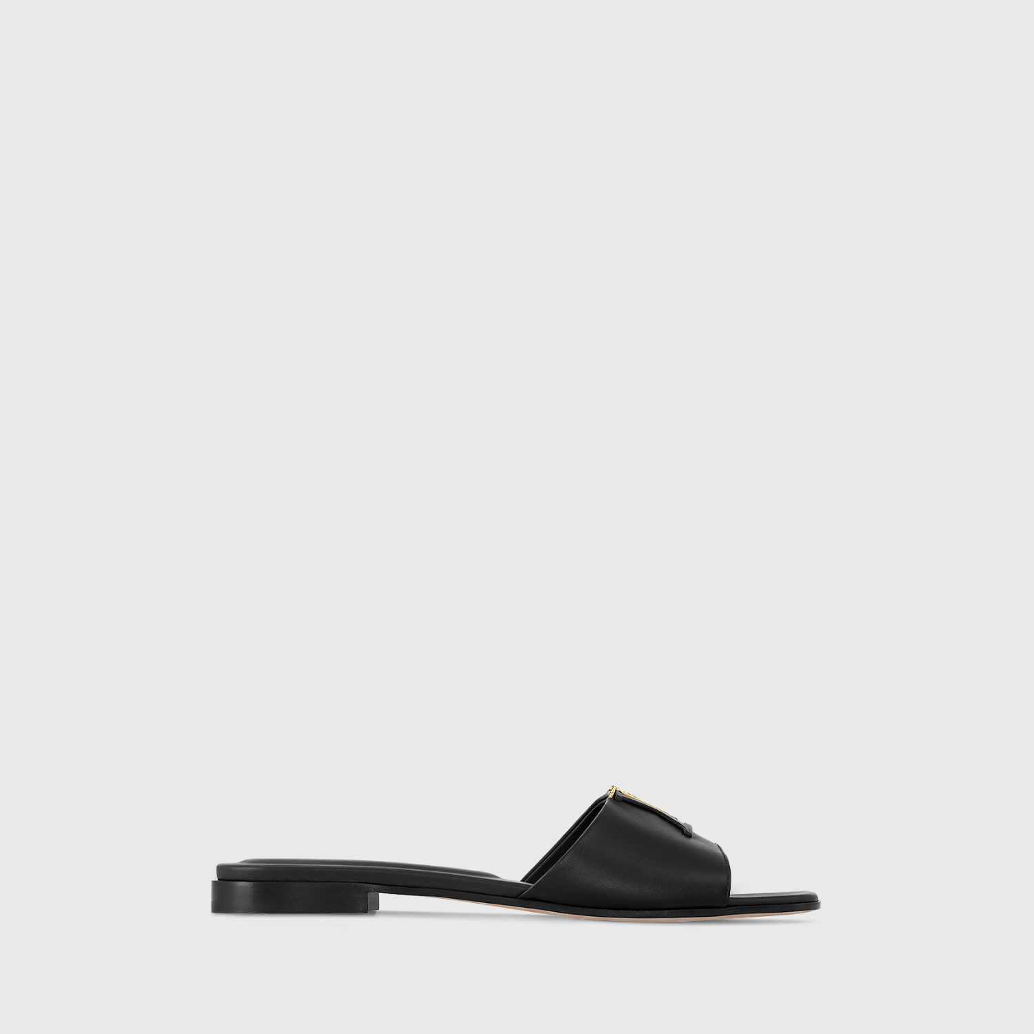 LV CAPRI FLAT MULE, BLACK