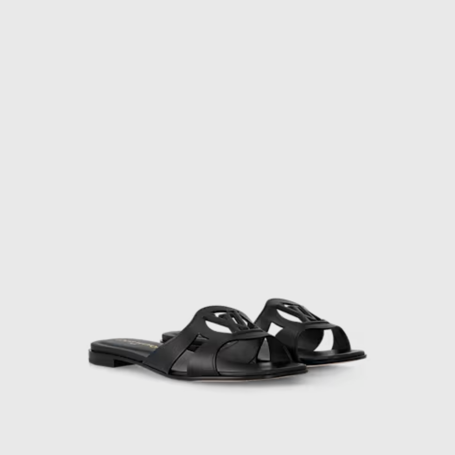 LV ISOLA FLAT MULE, BLACK