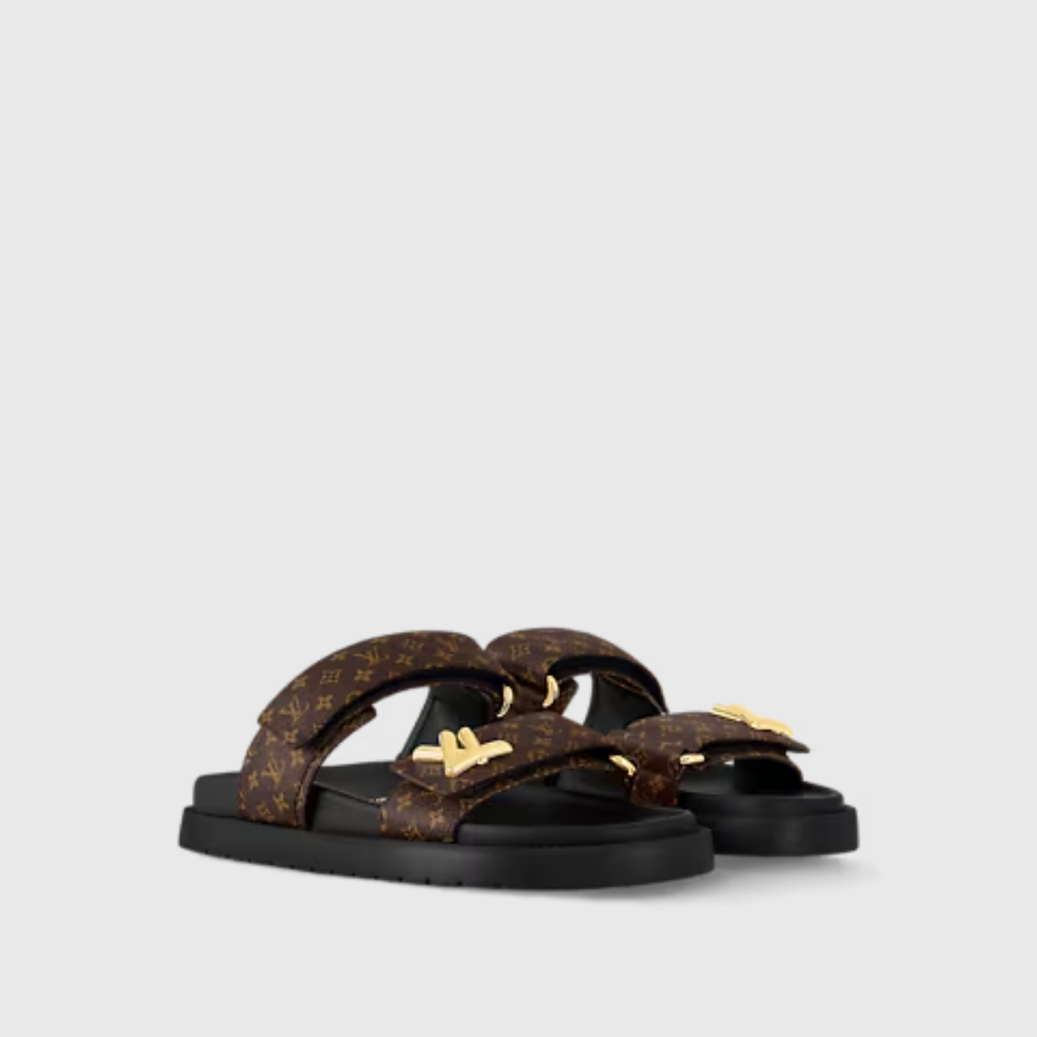 LV SUNSET FLAT COMFORT MULE, CACAO