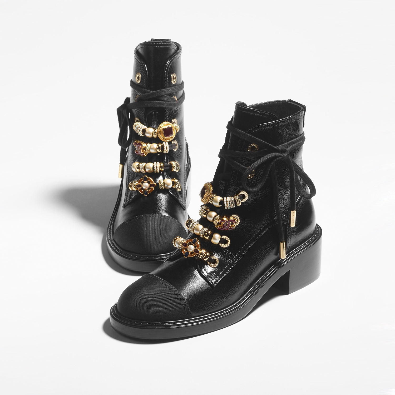 COMBAT BOOTS, BLACK