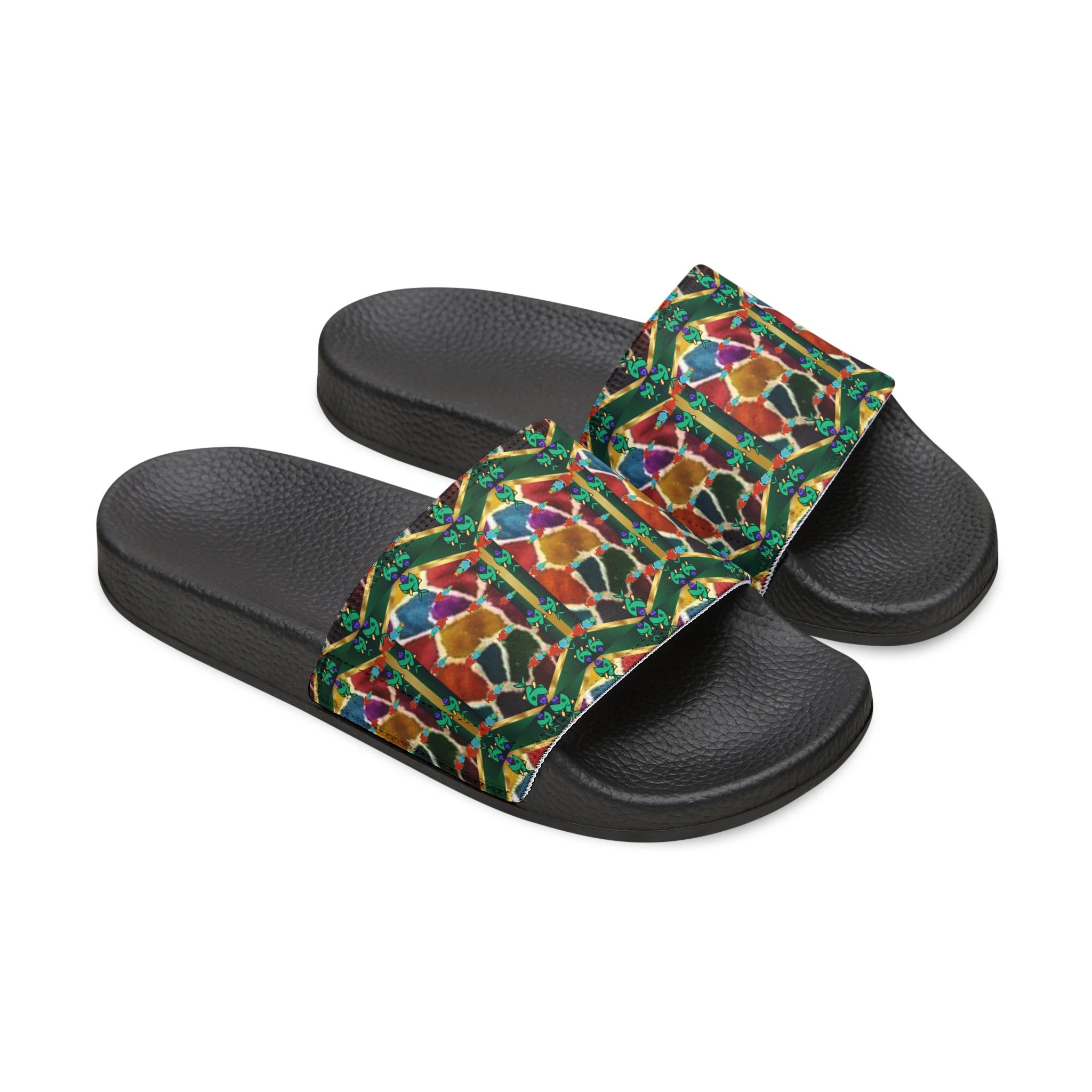 MEN’S PU SLIDE SANDALS BY CELION FASHION WORLD.