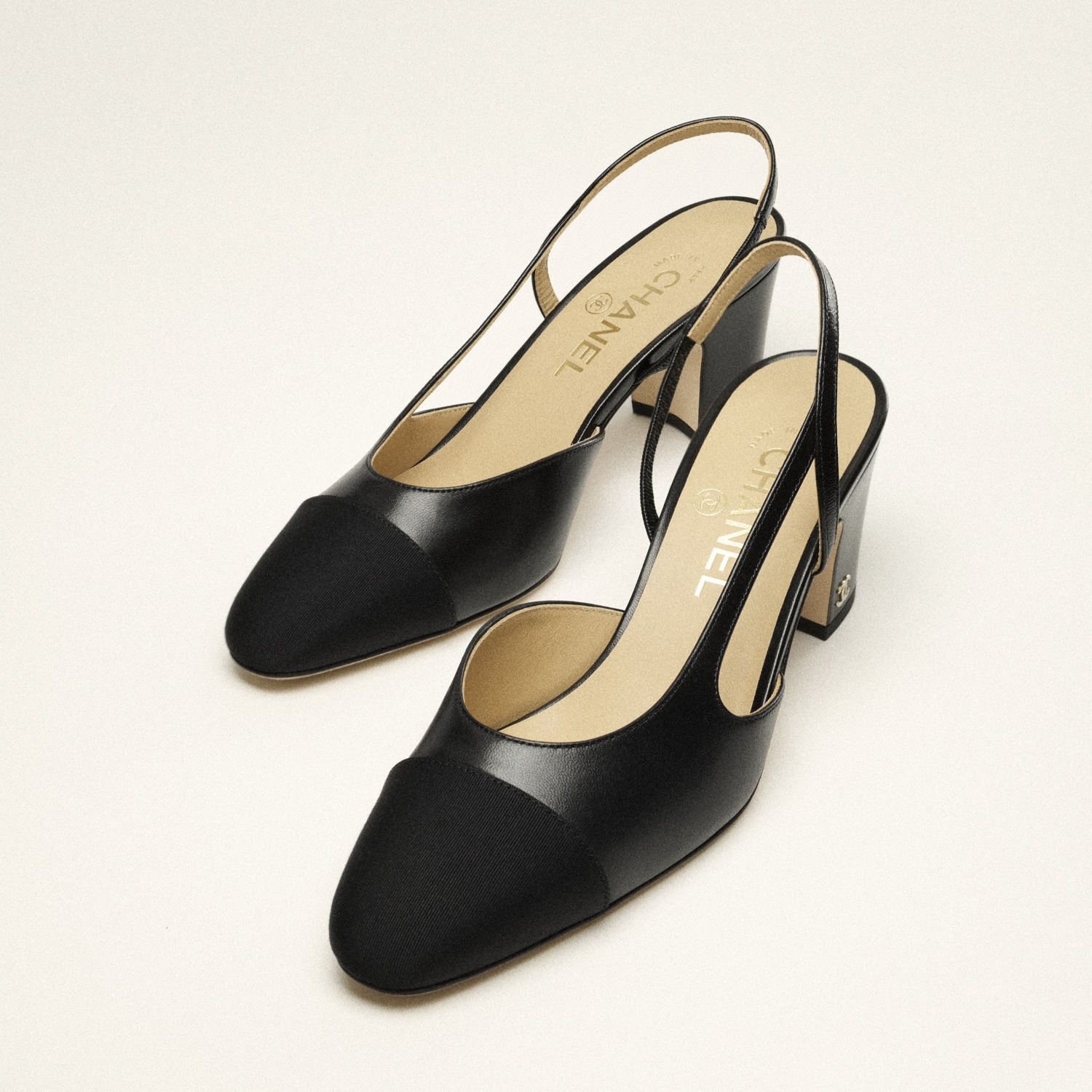 SLINGBACKS, BLACK