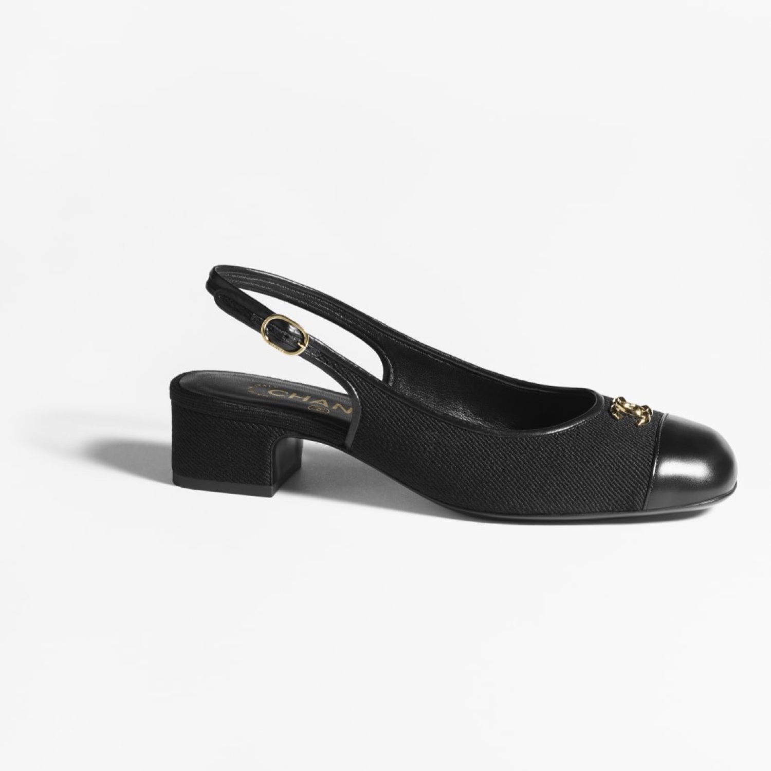 SLINGBACKS, BLACK